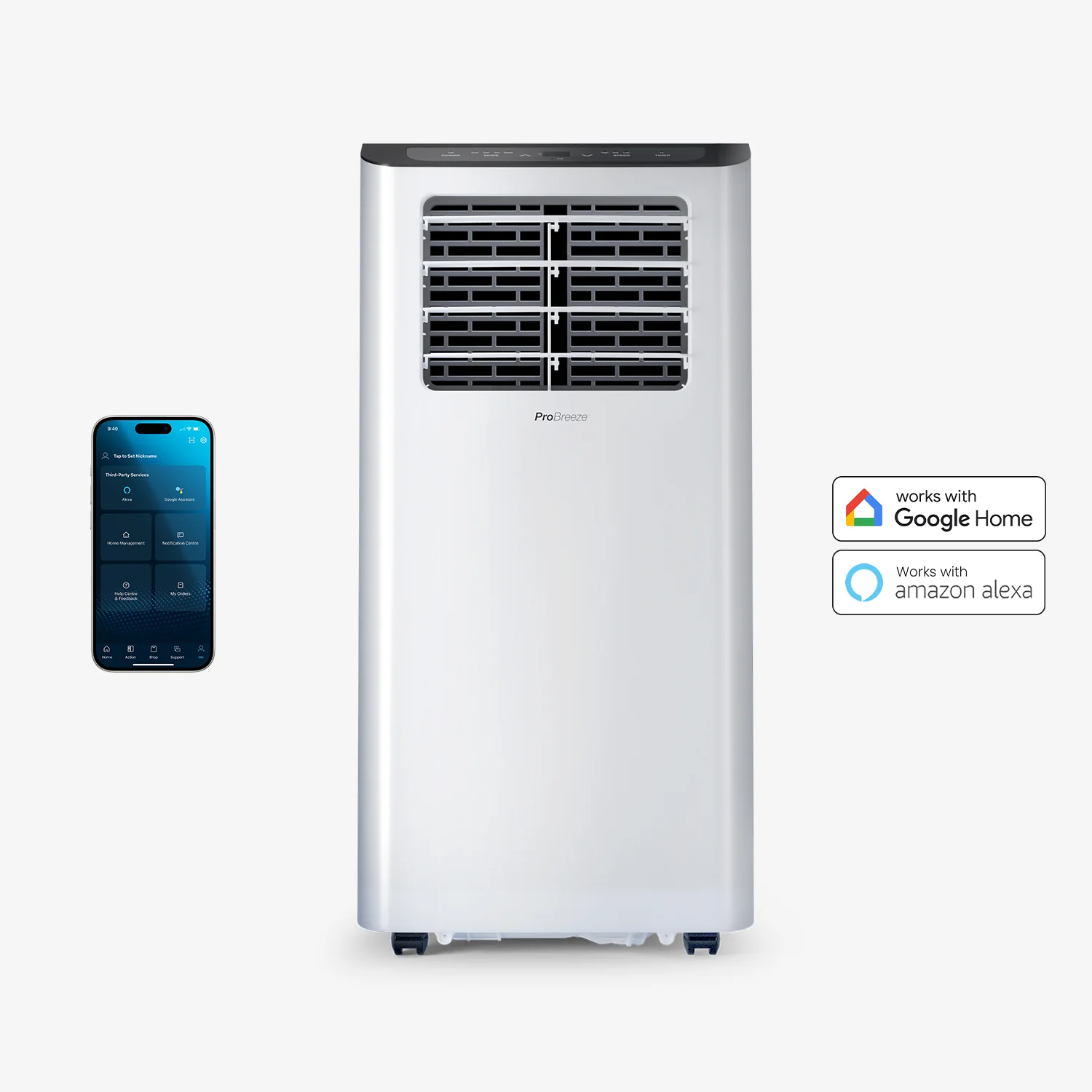 12,000 BTU 3-in-1 Portable Air Conditioner with Dehumidification Function - Smart Wifi App - Image 9