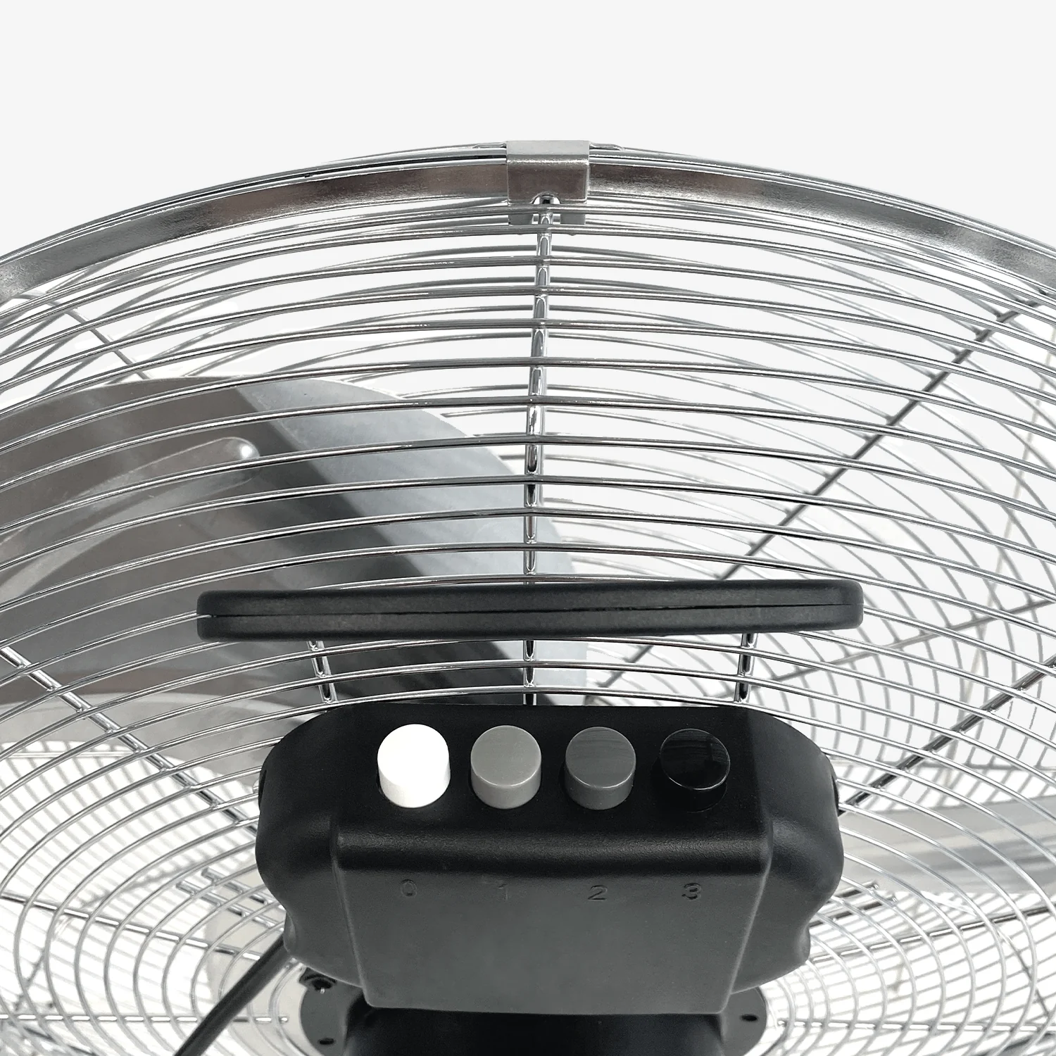 20" Chrome Gym Floor Fan - Image 4