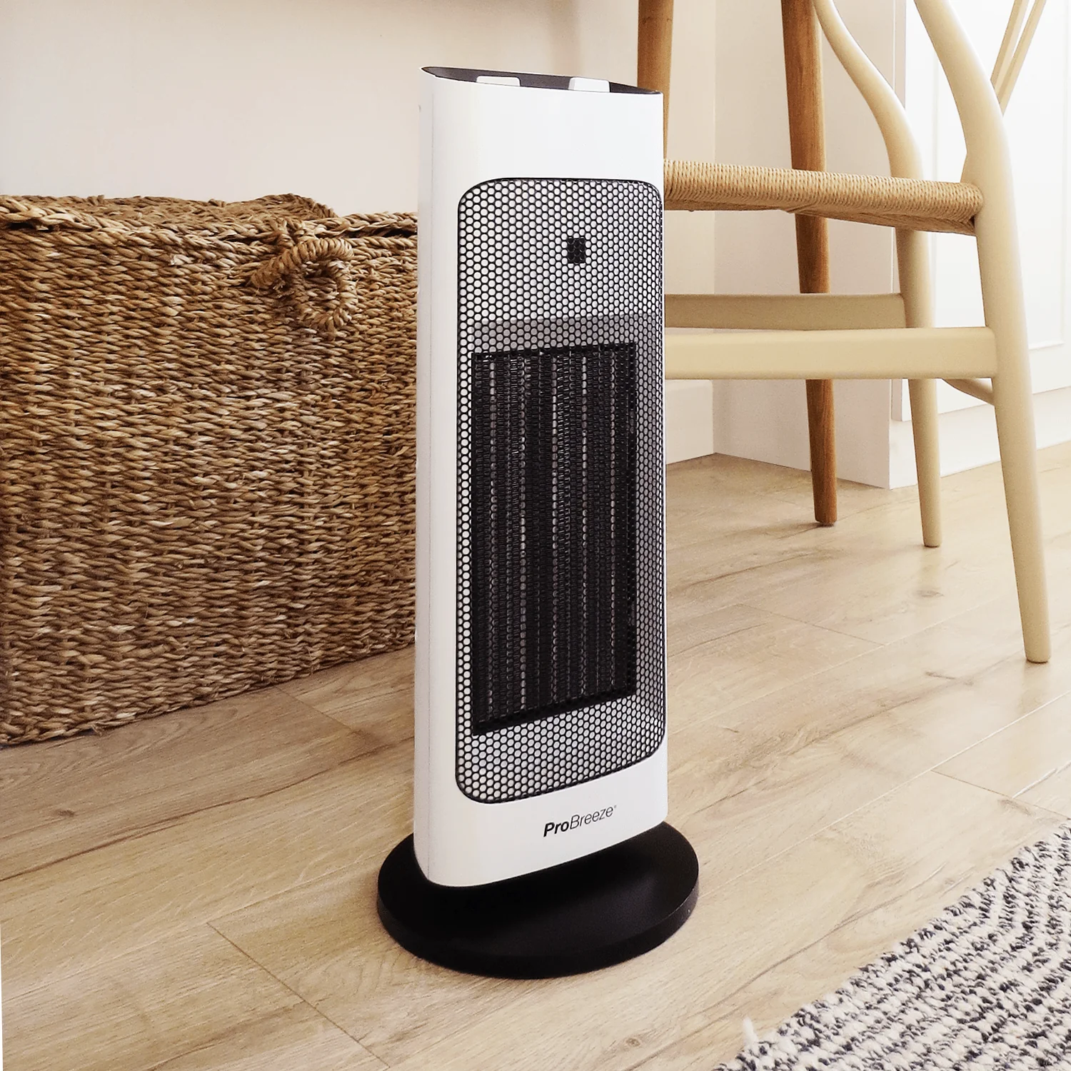 2000W Ceramic PTC Tower Fan Heater with Automatic Oscillation - Image 3
