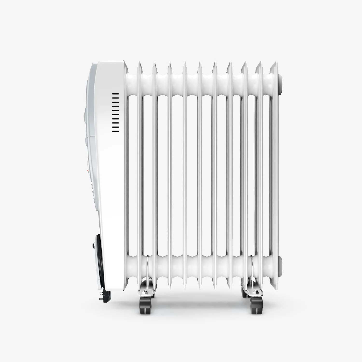 2500W Oil Filled Radiator Heater with 11 Fins - White - Image 7