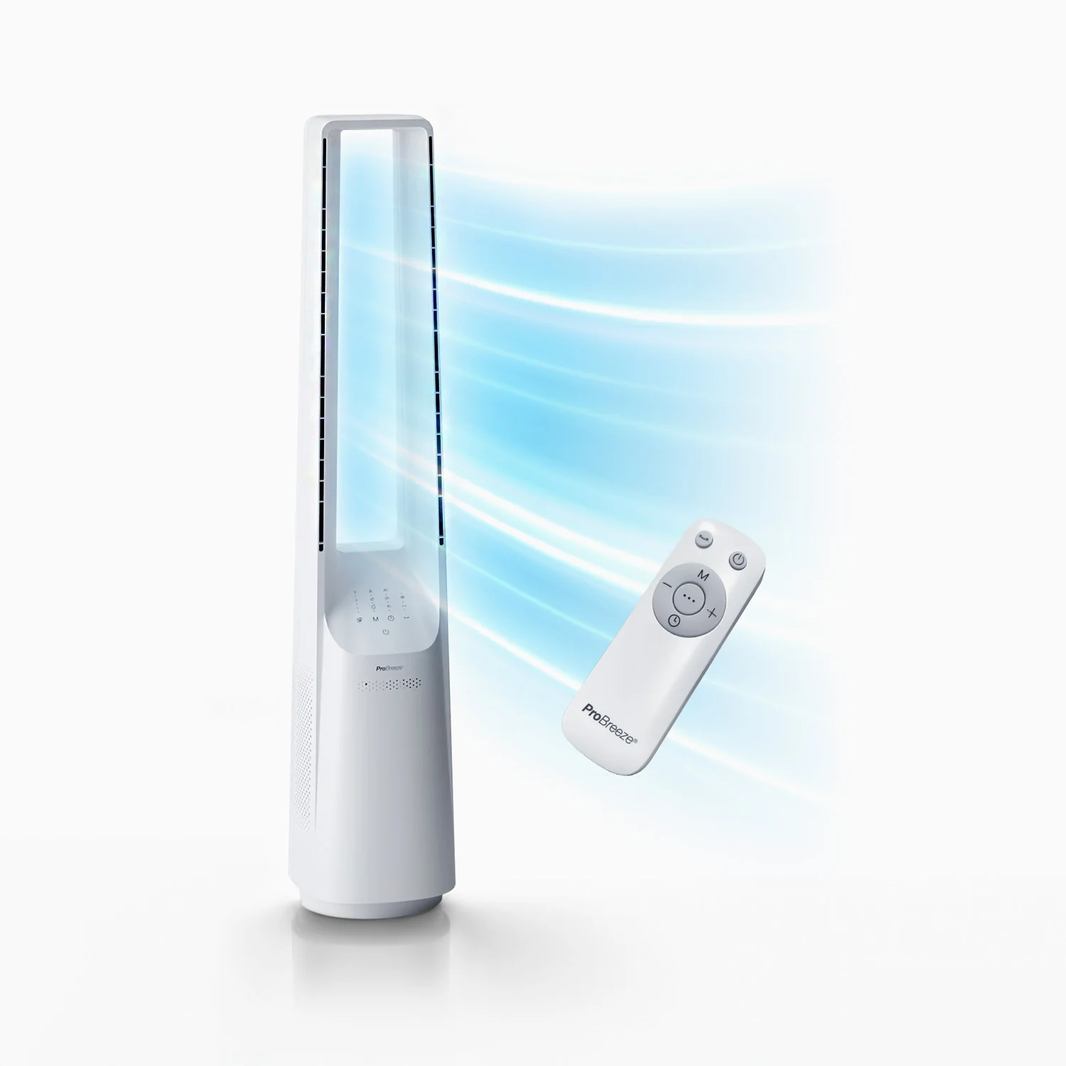 40" Bladeless Tower Fan with Smart App Control - White - Image 4