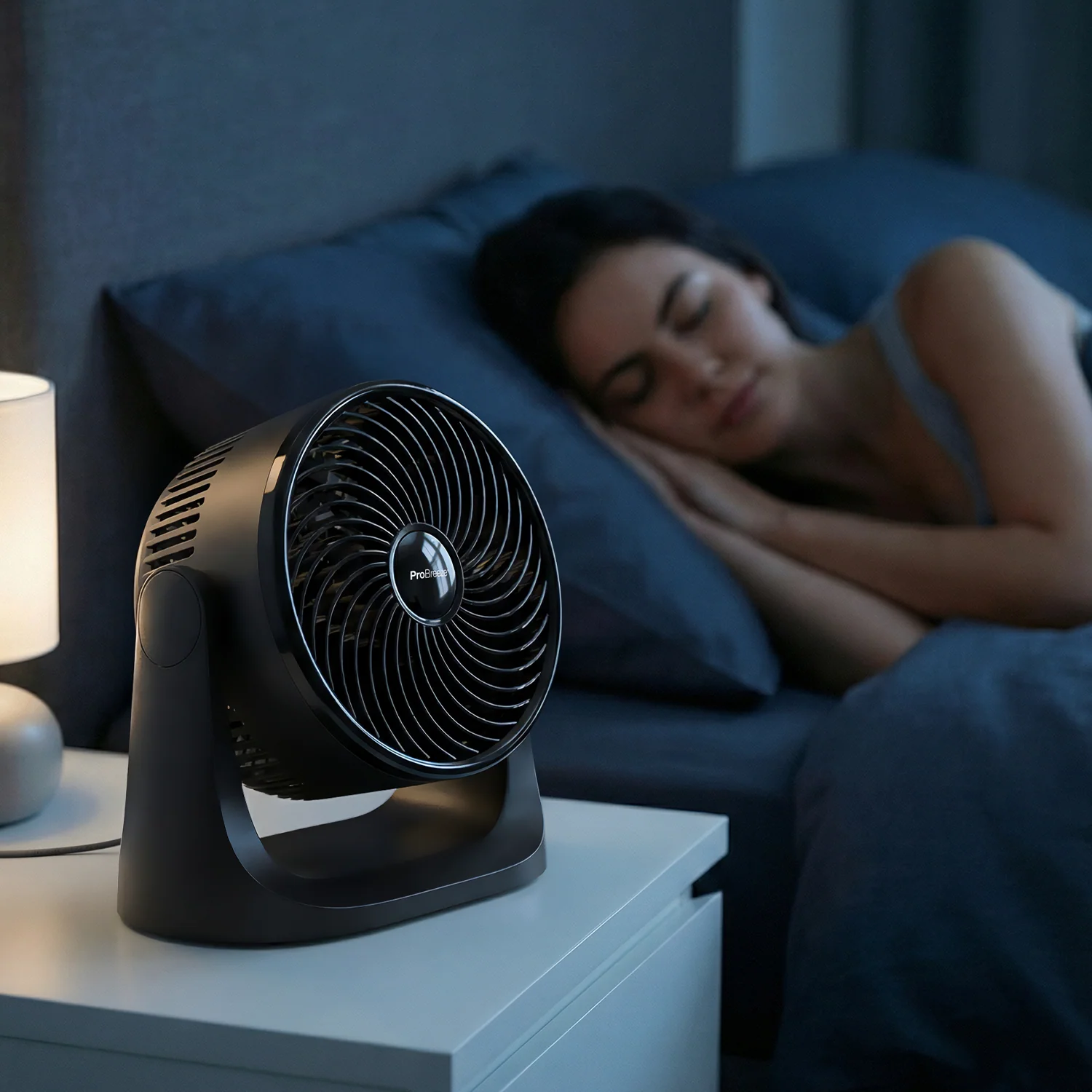 AirFlo Mini™ 11" Turbo Fan - Ultra-Quiet Air Circulator - Black - Image 2