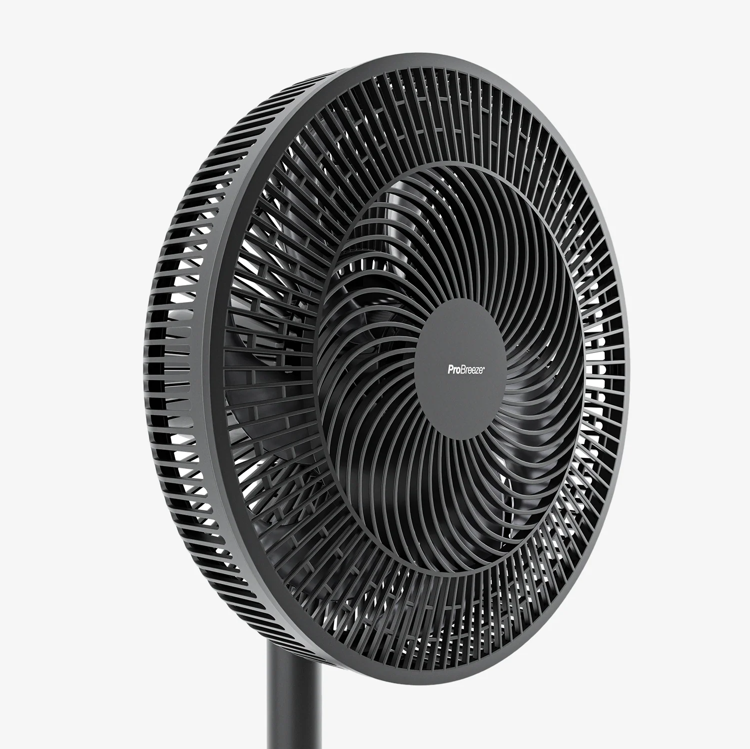 AirFlo™ Slim 43" Hybrid Pedestal Fan - Ultra- Quiet Air Circulator - Black - Image 7