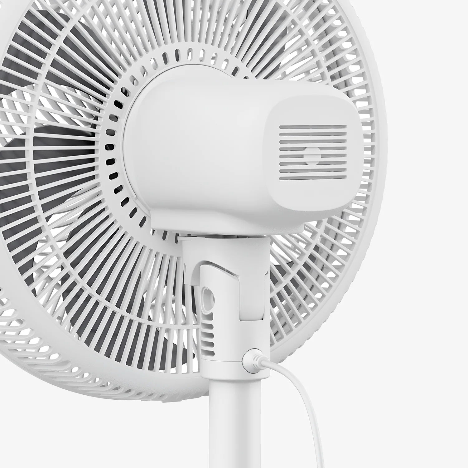 AirFlo™ Slim 43" Hybrid Pedestal Fan - Ultra- Quiet Air Circulator - White - Image 8