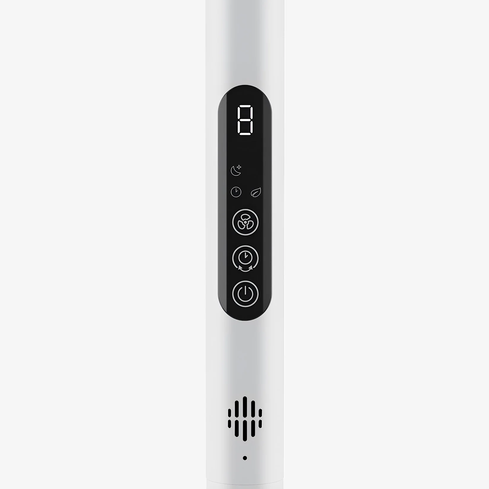 AirFlo™ Slim 43" Hybrid Pedestal Fan - Ultra- Quiet Air Circulator - White/Black - Image 9