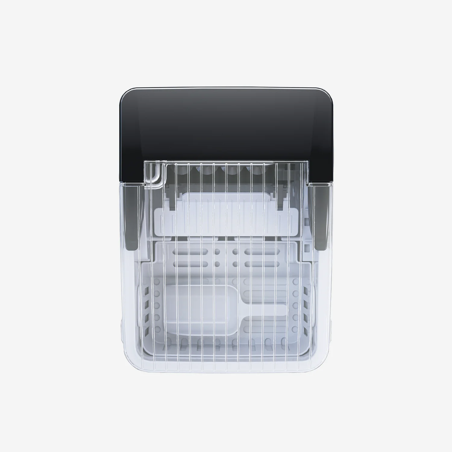 Countertop Ice Cube Maker - 2L Self-Cleaning Machine With 15kg Daily Output - Black - Image 4