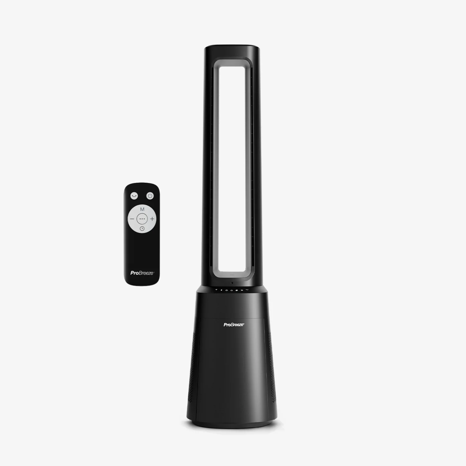 OmniAir 41" Premium Bladeless Tower Fan and Air Purifier with Smart App Control - Black - Image 5