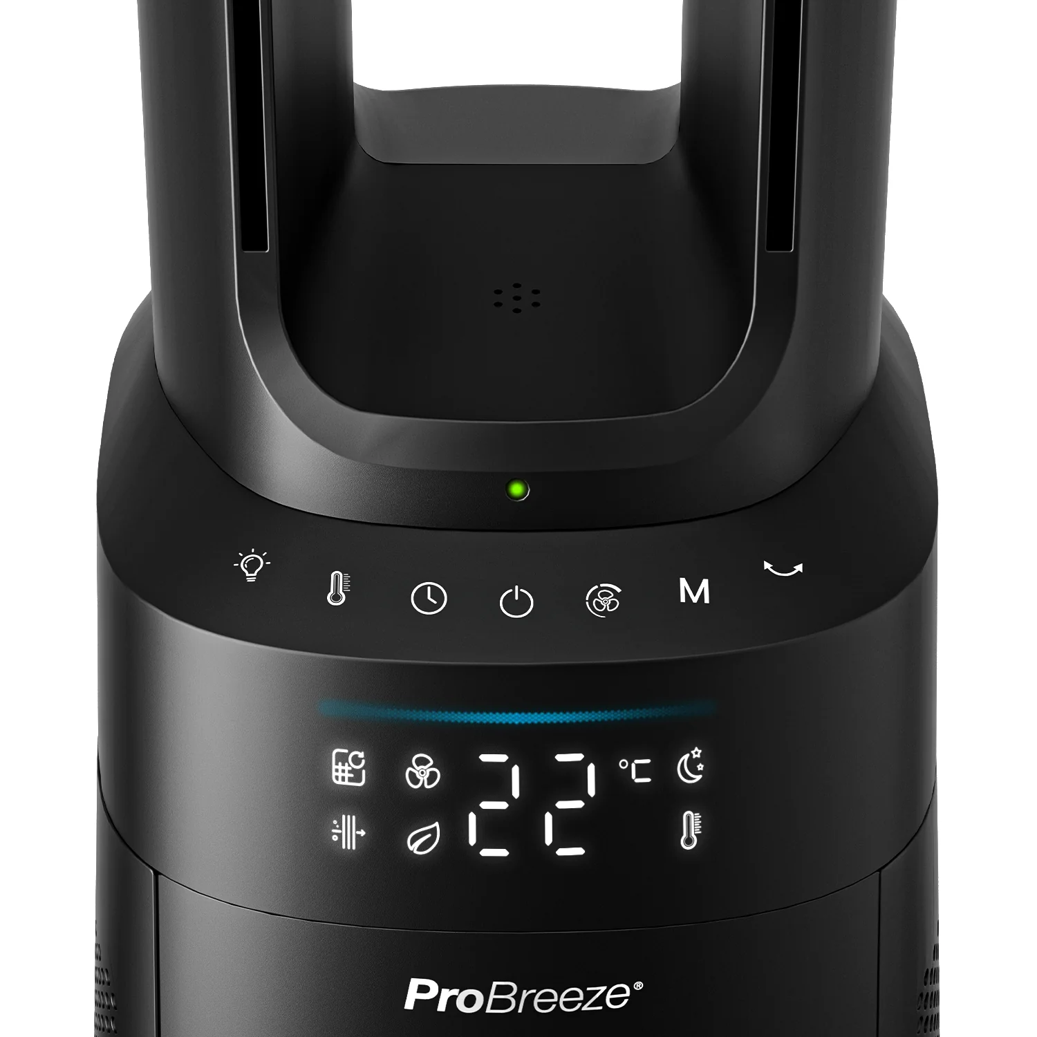 OmniAir 41" Premium Bladeless Tower Fan and Air Purifier with Smart App Control - Black - Image 6