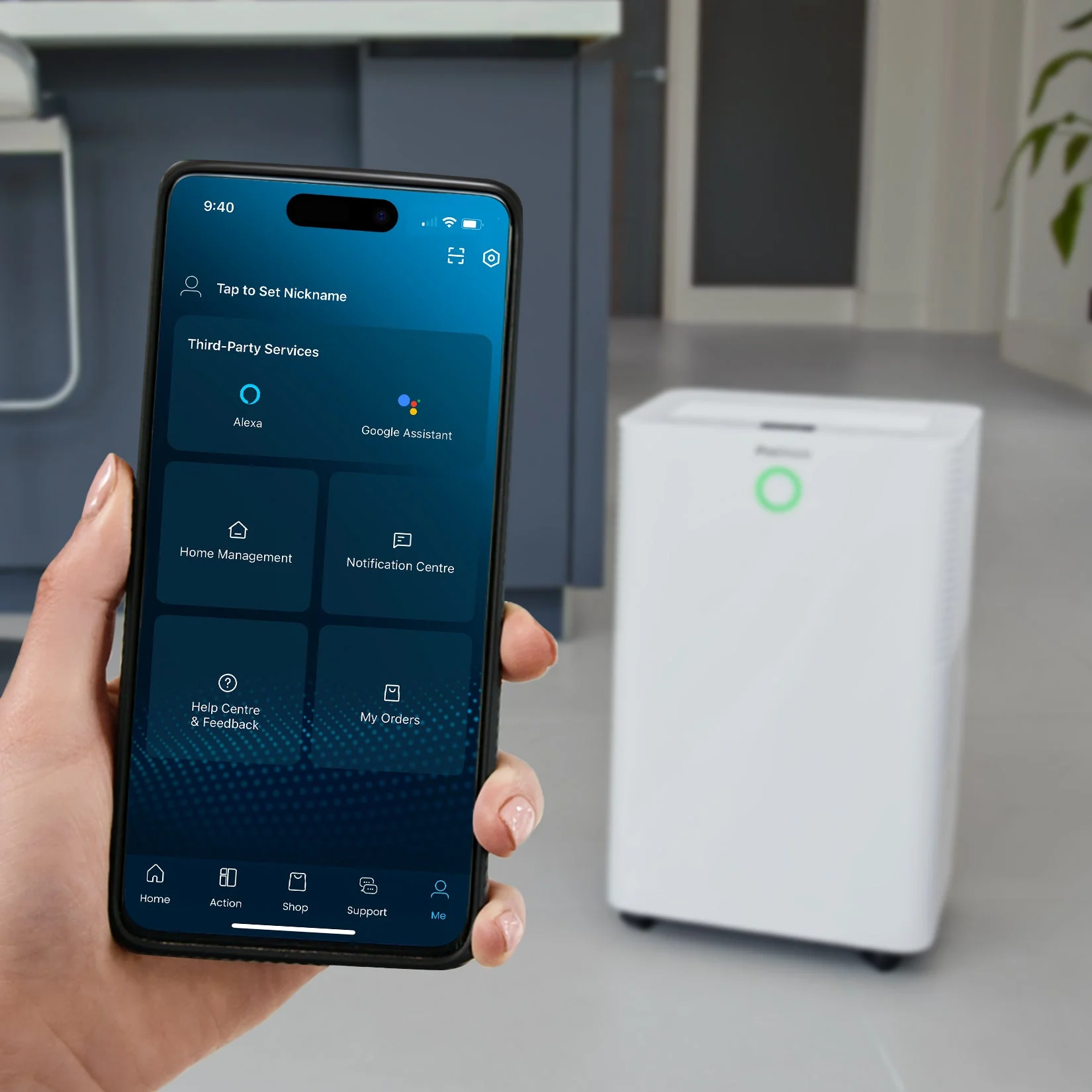 OmniDry 20L Quiet Low Energy Dehumidifier with Laundry Mode and Smart App Control - Image 3