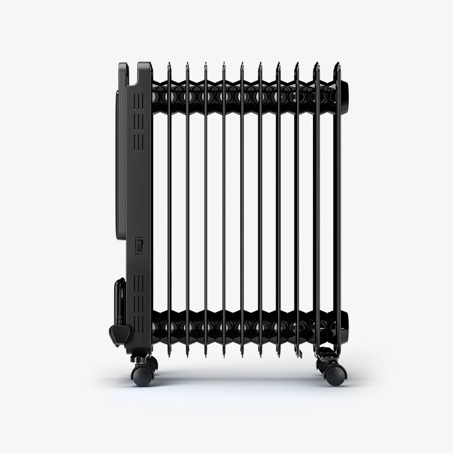 OmniWarm 2500W Oil Filled 11 Fins Eco Radiator Heater With Digital Display and Smart App Control - Black - Image 8