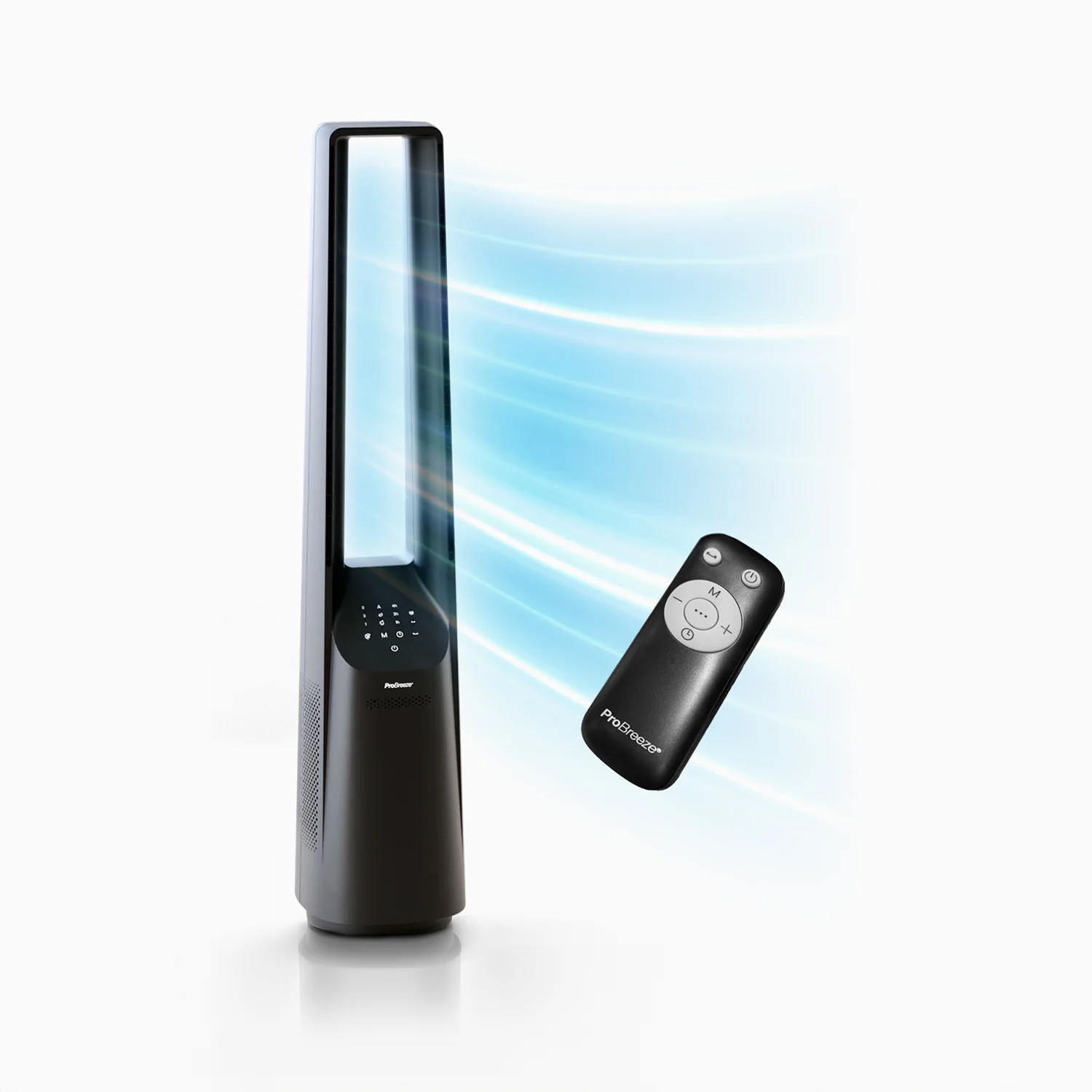 40" Bladeless Tower Fan - Black - Image 3
