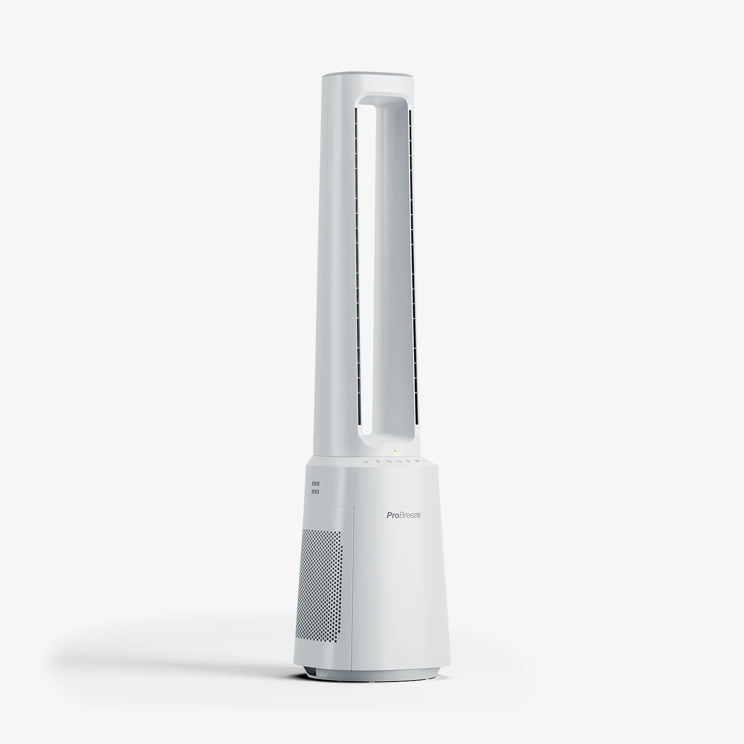 OmniAir 41" Premium Bladeless Tower Fan and Air Purifier - White - Image 7